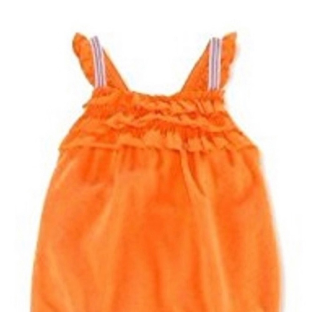 Ralph Lauren orange terry bubble with ribbon & bow 6 months - Picture 8 of 8